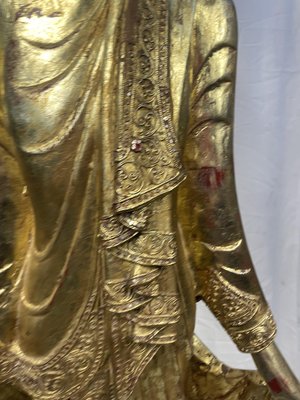 Burmese Artist, Large Buddha, Late 19th Century, Wood-GKM-2027986