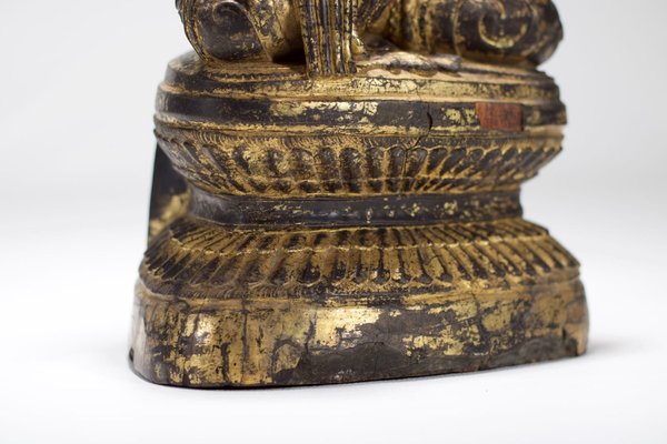 Burmese Artist, Shakyamuni Shan Buddha, Gilded Wood, 1800s-OWS-1728875