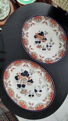 Burslem Serving Plates from Doulton Alma, 1890s, Set of 3-EAI-1408867