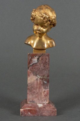 Bust of a Child by Louis Sosson, 19th Century-QKG-1700781