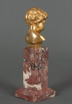 Bust of a Child by Louis Sosson, 19th Century-QKG-1700781