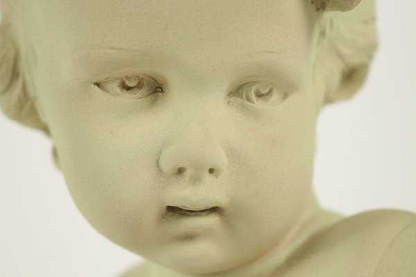 Bust of a Child in Terracotta by Gobet, 1920s-WFS-744822