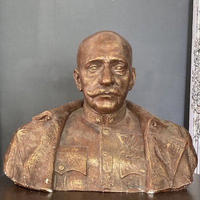 Bust of a High Ranked Austro-Hungarian Army Officer, Hungary, 1930s-HWV-944840