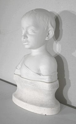 Bust of Child in Limoges Biscuit Porcelain, Early 20th Century-RVK-1395833