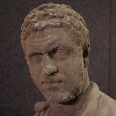 Bust of Emperor Caracalla, 1960, Cement Sculpture-RP-2027589