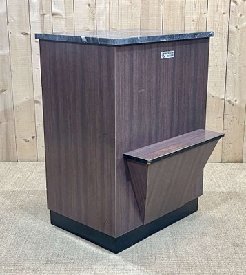 Butcher's Cash Desk in Formica with Black Marble Top, 1950s-QYF-1736772