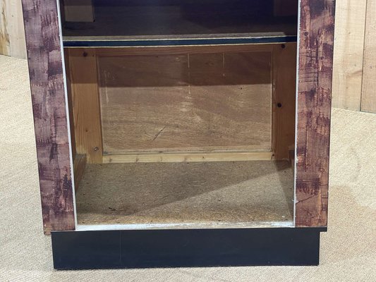 Butcher's Cash Desk in Formica with Black Marble Top, 1950s-QYF-1736772