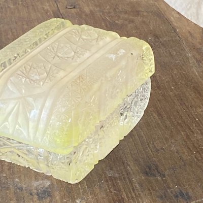 Butter Dish in Beveled Glass, France, 1970s-UR-980608