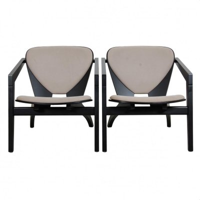 Butterfly Armchairs with Black Frame by Hans Wegner for Getama, 2000s, Set of 2-MTD-1411502