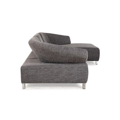 Butterfly Fabric Corner Sofa in Grey by Ewald Schillig-RQW-2036298