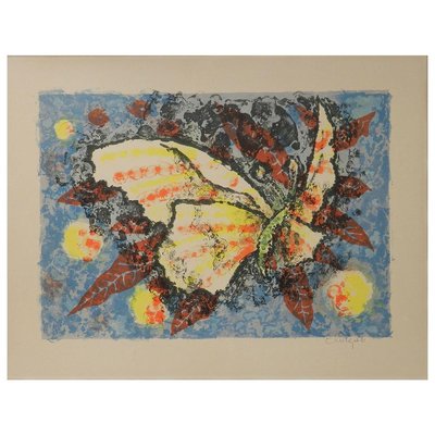 Butterfly Lithograph by Jean Lurcat, 1930s-ARU-626030