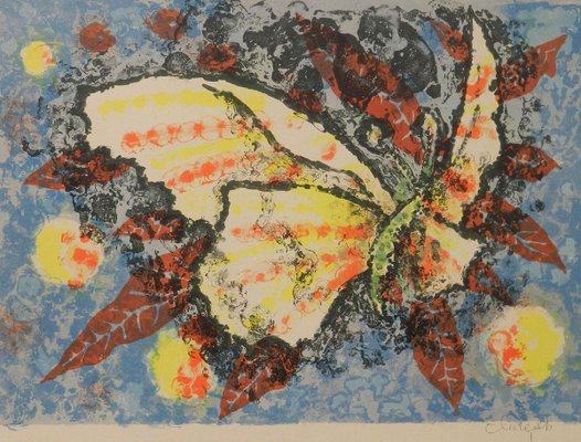 Butterfly Lithograph by Jean Lurcat, 1930s-ARU-626030