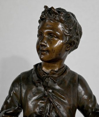 C. Anfrie, Bonne Pêche, 19th-Century, Bronze-RVK-1341718