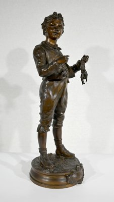 C. Anfrie, Bonne Pêche, 19th-Century, Bronze-RVK-1341718