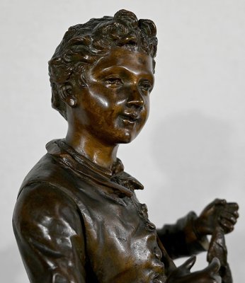 C. Anfrie, Bonne Pêche, 19th-Century, Bronze-RVK-1341718