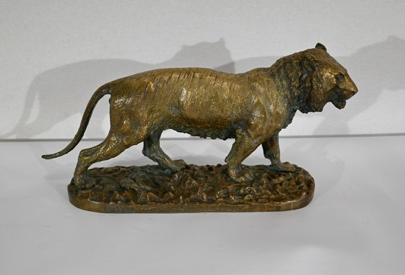 C. Fratin, Tigre marchant Sculpture, 19th-Century, Bronze-RVK-1338948