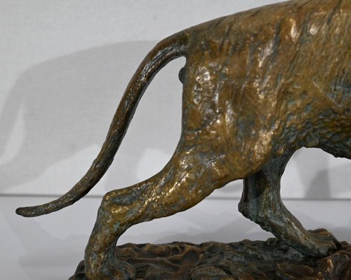 C. Fratin, Tigre marchant Sculpture, 19th-Century, Bronze-RVK-1338948