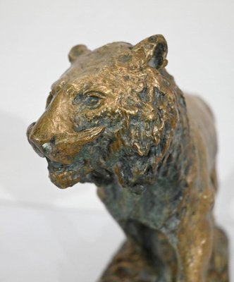 C. Fratin, Tigre marchant Sculpture, 19th-Century, Bronze-RVK-1338948