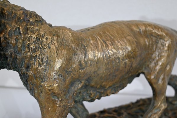 C. Fratin, Tigre marchant Sculpture, 19th-Century, Bronze-RVK-1338948