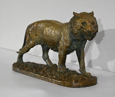 C. Fratin, Tigre marchant Sculpture, 19th-Century, Bronze-RVK-1338948