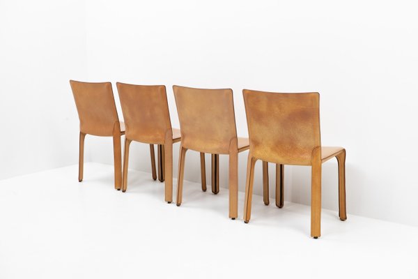 Cab 412 by Mario Bellini for Cassina, 1990s, Set of 4-TJQ-1972666