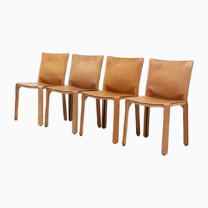 Cab 412 by Mario Bellini for Cassina, 1990s, Set of 4-TJQ-1972666