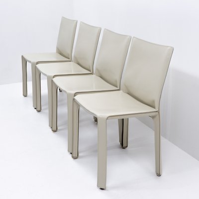 Cab 412 Chairs by Mario Bellini for Cassina, 1990s, Set of 4-TJQ-1815636