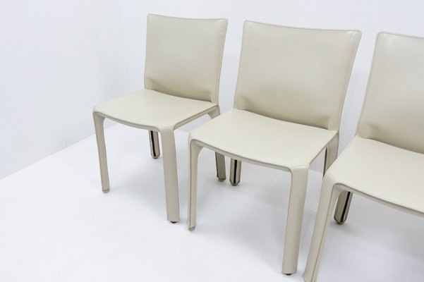 Cab 412 Chairs by Mario Bellini for Cassina, 1990s, Set of 4-TJQ-1815636