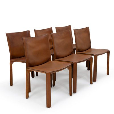 Cab 412 Chairs by Mario Bellini for Cassina, 1990s, Set of 6-TJQ-1794729