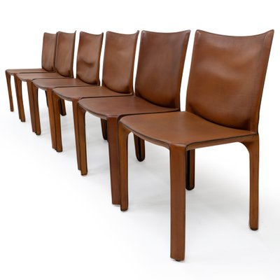 Cab 412 Chairs by Mario Bellini for Cassina, 1990s, Set of 6-TJQ-1794729