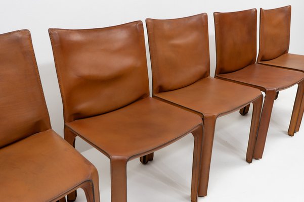 Cab 412 Chairs by Mario Bellini for Cassina, 1990s, Set of 6-TJQ-1794729