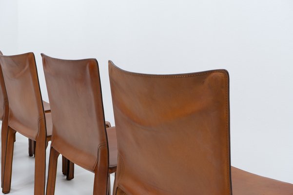 Cab 412 Chairs by Mario Bellini for Cassina, 1990s, Set of 6-TJQ-1794729