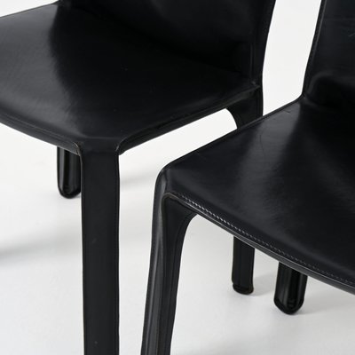 Cab Chairs by Mario Bellini for Cassina, 1970s, Set of 4-VT-1815821