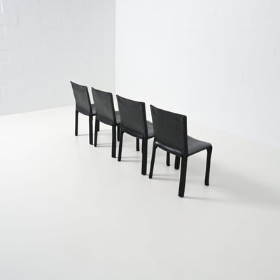 Cab Chairs by Mario Bellini for Cassina, 1970s, Set of 4-VT-1815821