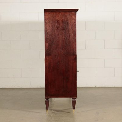 Cabinet in Mahogany Veneer and Brass, Italy, 1950s-VMM-809383