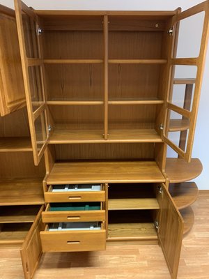 Cabinet with Glass Doors in Teak from Dyrlund, 1970s-BZB-2033838