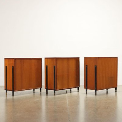 Cabinets in Laminate and Teak Veneer, Italy, 1960s, Set of 3-VMM-1754724