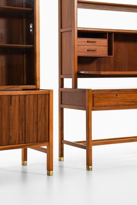 Cabinets in Walnut and Glass by Carl-Axel Acking, 1950s, Set of 2-SC-2023135