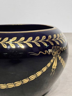 Cachepot Vase with Gold Details, 1950s-KCF-1369172