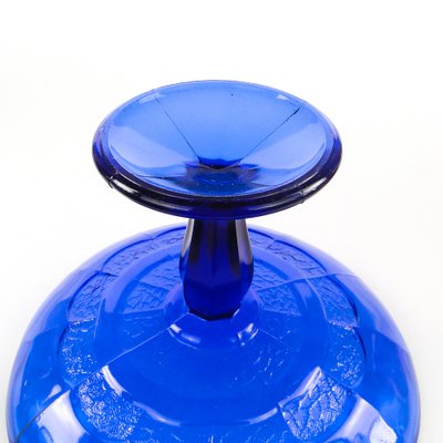 Cake Bowl on Stand from Ząbkowice Glassworks, 1970s-BKO-1823952