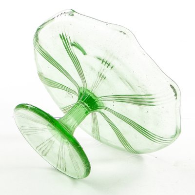 Cake Bowl on Stand from Ząbkowice Glassworks, 1970s-BKO-1823951