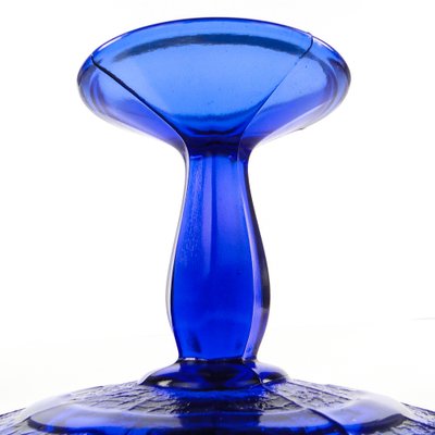 Cake Bowl on Stand from Ząbkowice Glassworks, 1970s-BKO-1823952