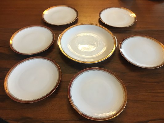 Cake Plate Set from Bavaria Porzellan, 1940s, Set of 7-WQQ-674543