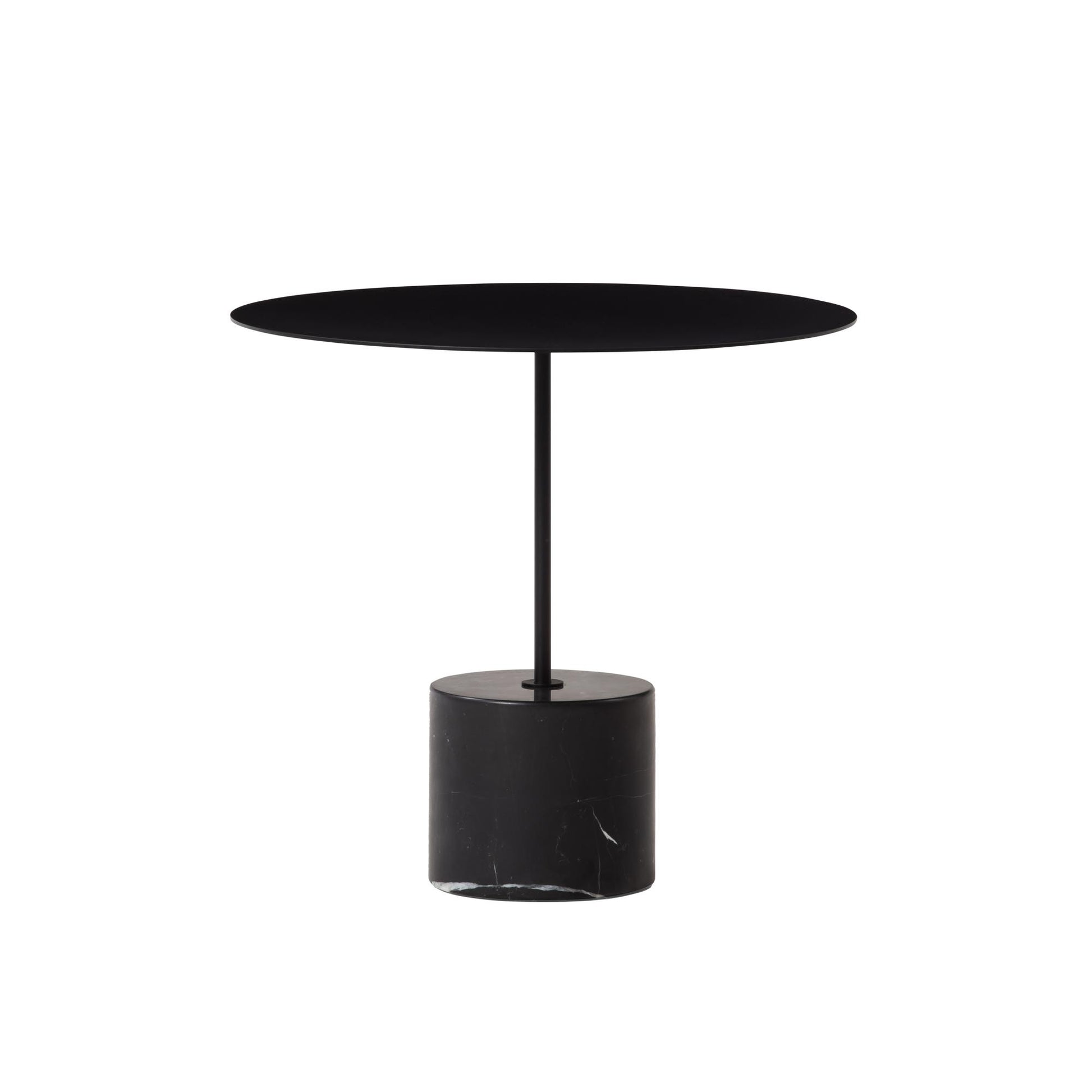 Caliber Side Table Low by Wendelbo #Black/ Black Marble