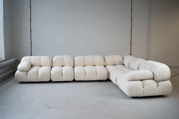 Camaleonda Sofa Set in Bouclet Wool by Mario Bellini for B&b Italia / C&b Italia, 1972, Set of 5-IXA-1807197