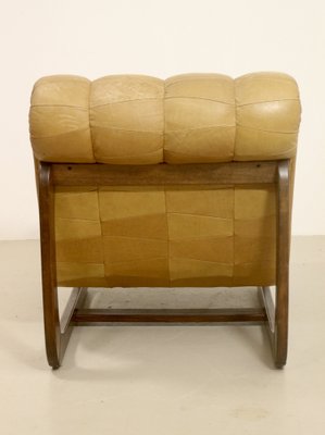 Camel Leather Armchair, 1960s-OTF-1718356