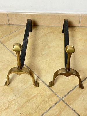 Camino Wings in Brass and Iron, Italy, 1970s, Set of 2-YST-1772508