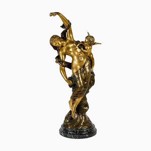 Campagne, Figurative Sculpture, Gilded and Patinated Bronze, 19th Century-WFS-1817080