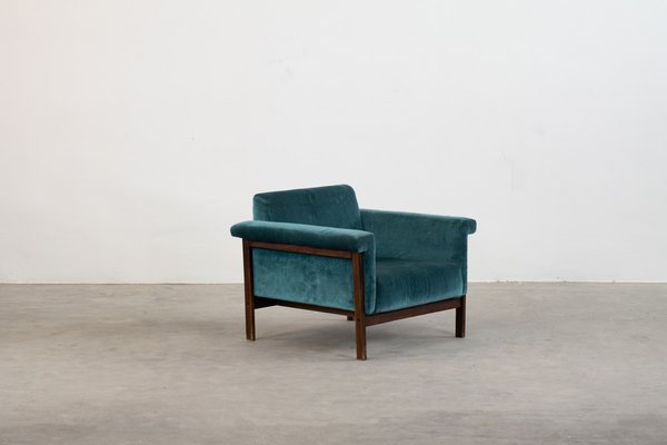 Canada Armchair in Velvet by Ettore Sottsass for Poltronova, 1950s-IVC-1422556