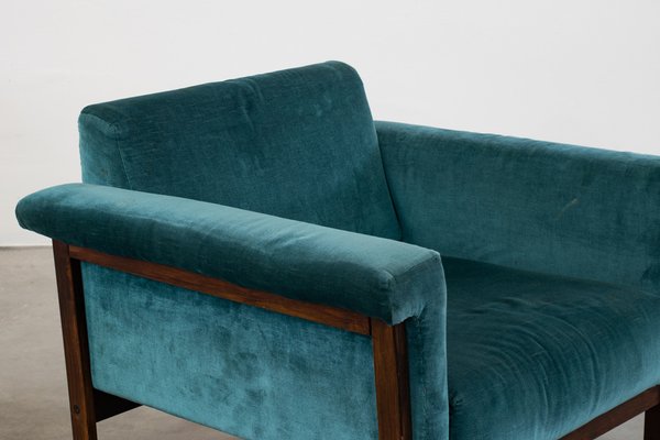 Canada Armchair in Velvet by Ettore Sottsass for Poltronova, 1950s-IVC-1422556